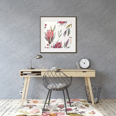 Tapis de chaise Fleurs de terrain