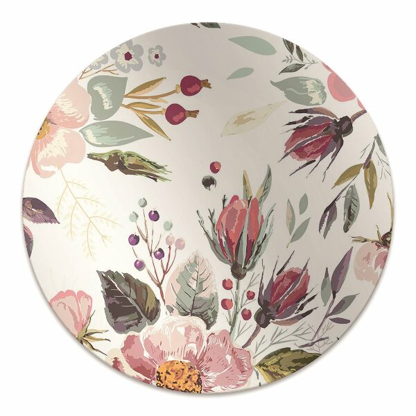 Tapis protection sol Fleurs de fleurs vintage