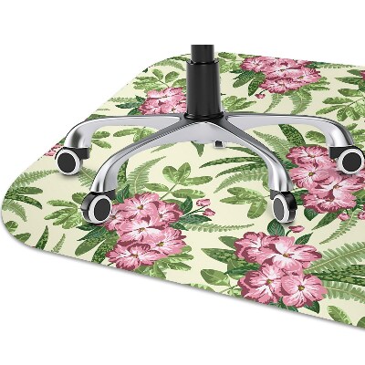 Tapis fauteuil bureau do biura Fleurs tropicales