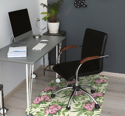 Tapis fauteuil bureau do biura Fleurs tropicales