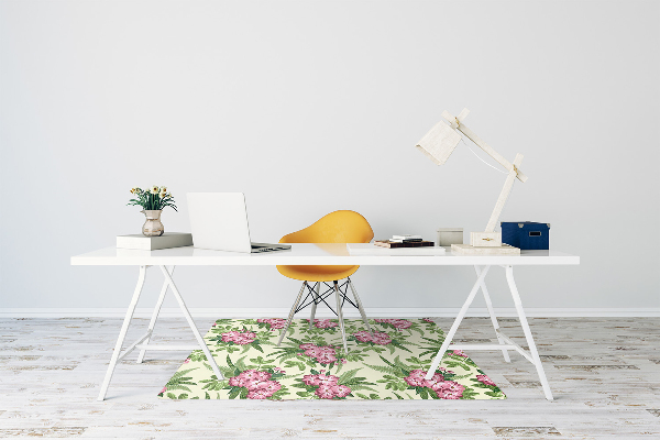 Tapis fauteuil bureau do biura Fleurs tropicales