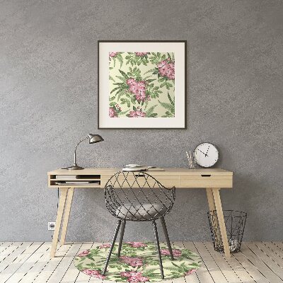 Tapis fauteuil bureau do biura Fleurs tropicales