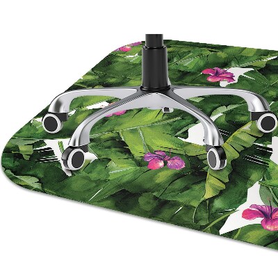 Tapis de chaise de bureau Hibiscus