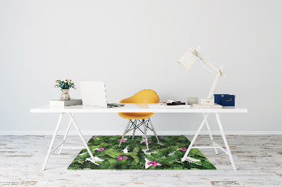 Tapis de chaise de bureau Hibiscus