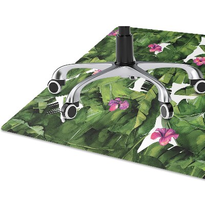 Tapis de chaise de bureau Hibiscus