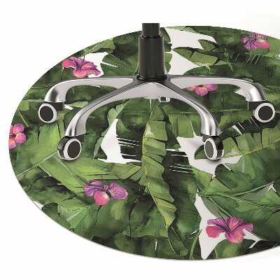 Tapis de chaise de bureau Hibiscus