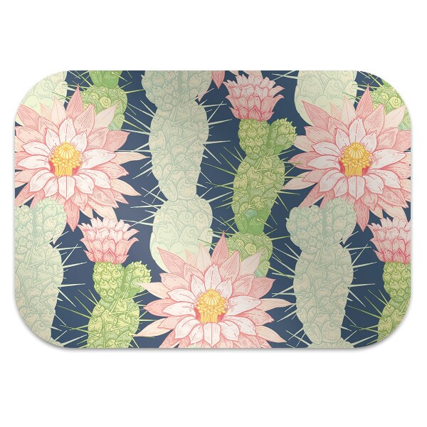 Tapis pour chaise de bureau Fleurs de cactus