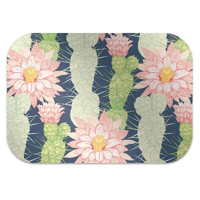 Tapis pour chaise de bureau Fleurs de cactus