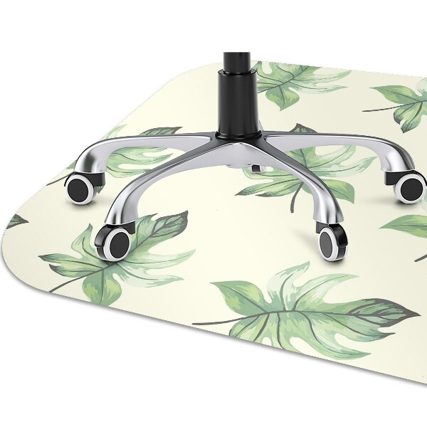 Tapis fauteuil bureau do biura Feuilles tropicales