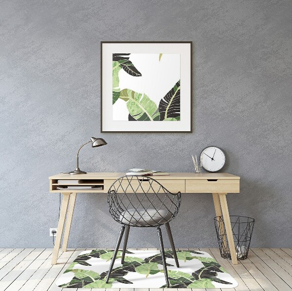 Tapis pour chaise de bureau Feuilles de palmier
