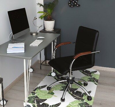 Tapis pour chaise de bureau Feuilles de palmier