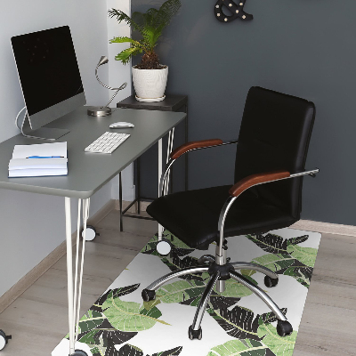 Tapis pour chaise de bureau Feuilles de palmier