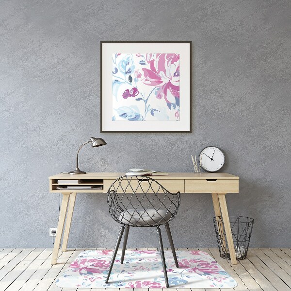 Tapis protège sol Fleurs pourpres