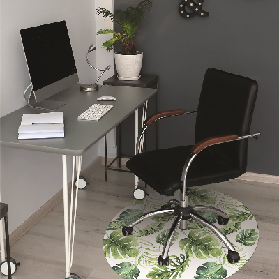 Tapis fauteuil bureau do biura Feuilles exotiques