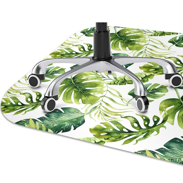 Tapis fauteuil bureau do biura Feuilles exotiques