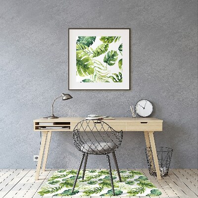 Tapis fauteuil bureau do biura Feuilles exotiques