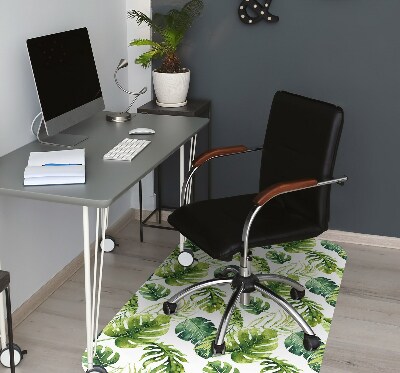 Tapis fauteuil bureau do biura Feuilles exotiques