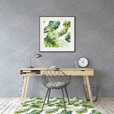 Tapis fauteuil bureau do biura Feuilles exotiques