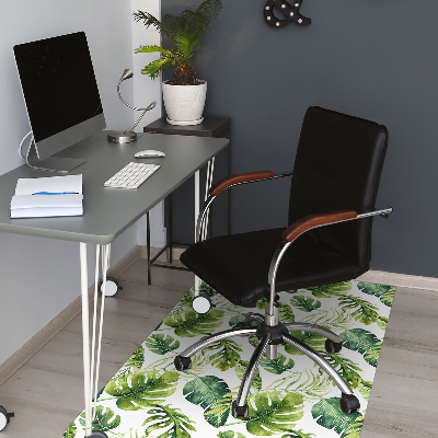 Tapis fauteuil bureau do biura Feuilles exotiques