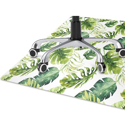 Tapis fauteuil bureau do biura Feuilles exotiques