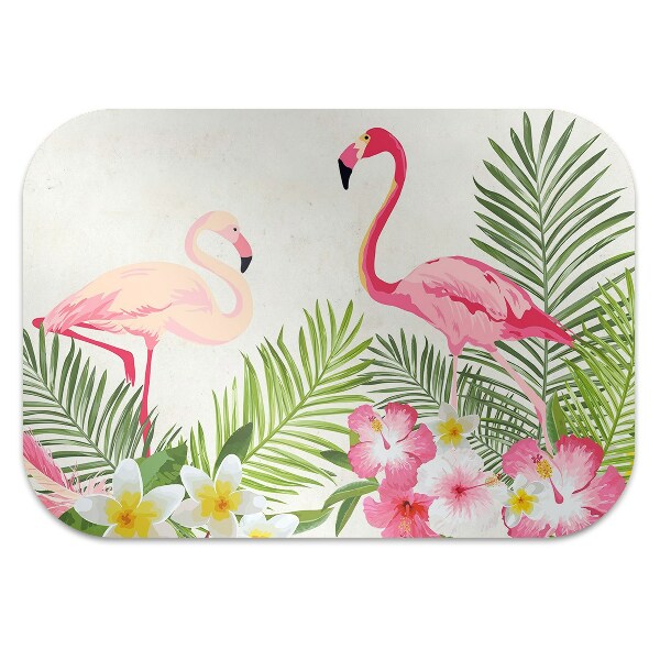 Tapis de chaise Deux flamants