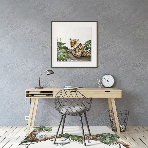 Tapis fauteuil bureau do biura Guépards sur une branche