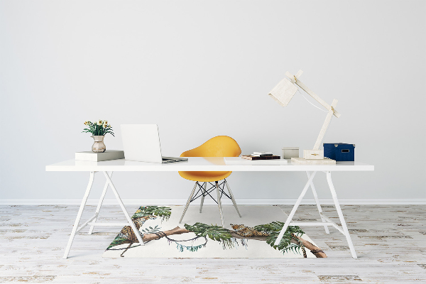 Tapis fauteuil bureau do biura Guépards sur une branche