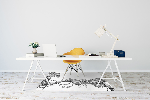 Tapis fauteuil bureau do biura Guépards sur une branche