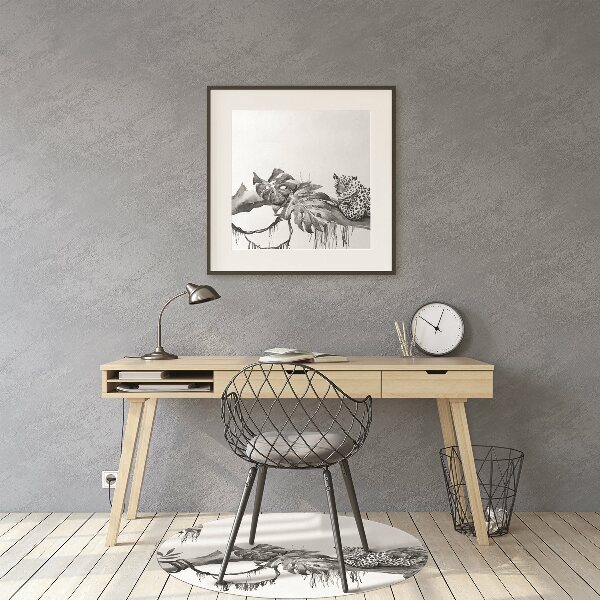 Tapis fauteuil bureau do biura Guépards sur une branche