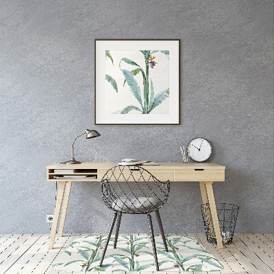 Tapis pour chaise de bureau Plantes tropicales