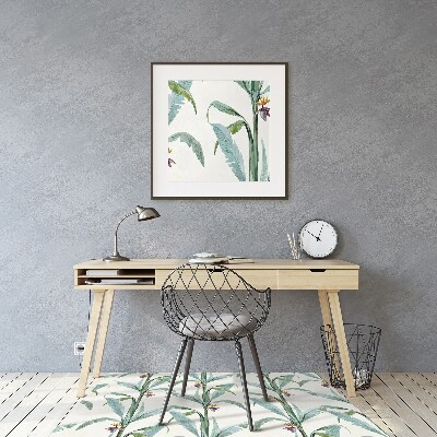 Tapis pour chaise de bureau Plantes tropicales