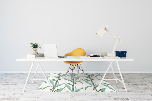 Tapis pour chaise de bureau Plantes tropicales