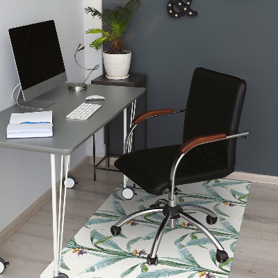 Tapis pour chaise de bureau Plantes tropicales