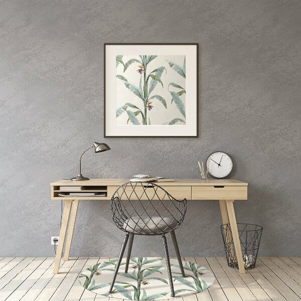 Tapis pour chaise de bureau Plantes tropicales