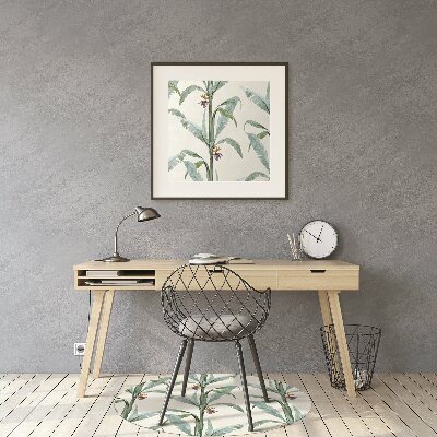 Tapis pour chaise de bureau Plantes tropicales