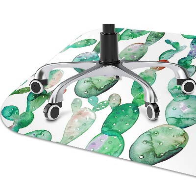 Tapis protège sol Cactus aquarelle