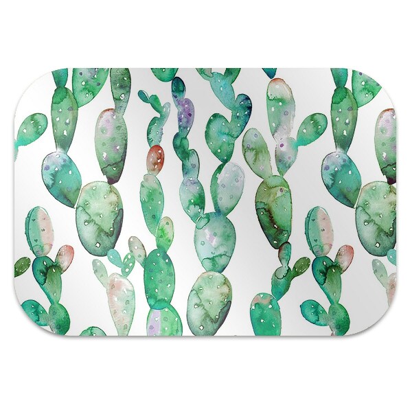 Tapis protège sol Cactus aquarelle