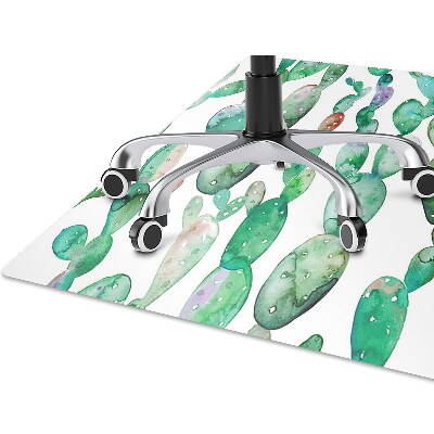 Tapis protège sol Cactus aquarelle