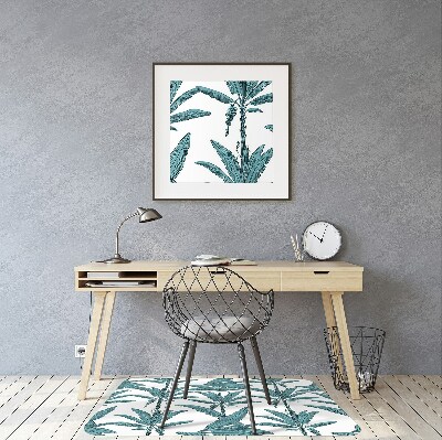 Tapis de chaise de bureau Branches de palmier