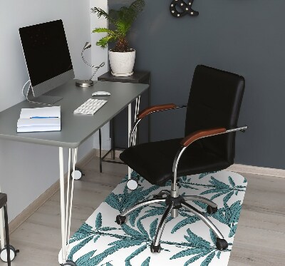 Tapis de chaise de bureau Branches de palmier