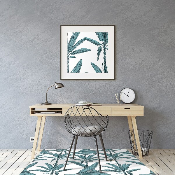 Tapis de chaise de bureau Branches de palmier