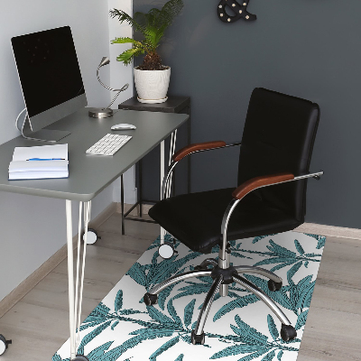 Tapis de chaise de bureau Branches de palmier