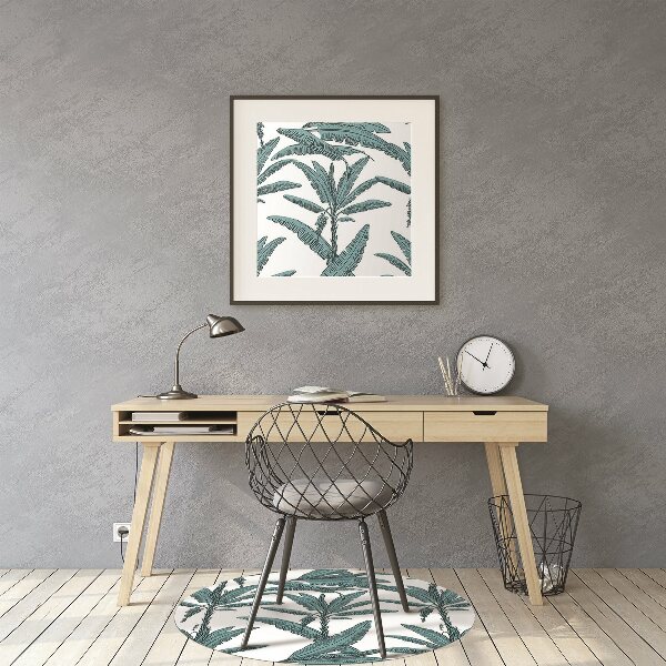 Tapis de chaise de bureau Branches de palmier