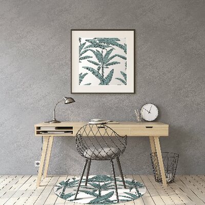 Tapis de chaise de bureau Branches de palmier