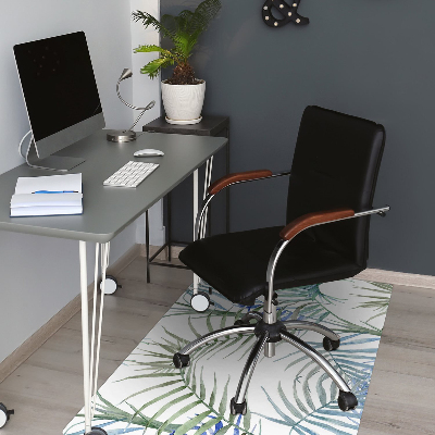 Tapis fauteuil bureau do biura Feuilles tropicales