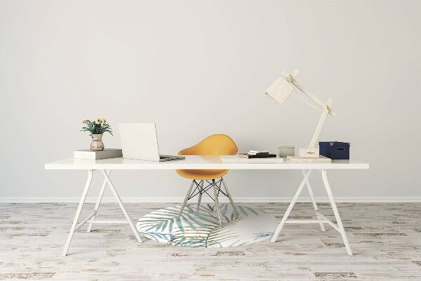 Tapis fauteuil bureau do biura Feuilles tropicales