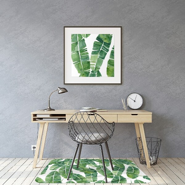 Tapis fauteuil bureau do biura Feuilles exotiques