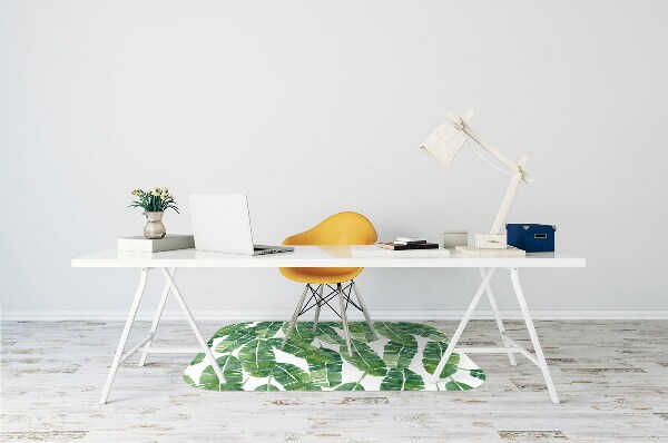 Tapis fauteuil bureau do biura Feuilles exotiques