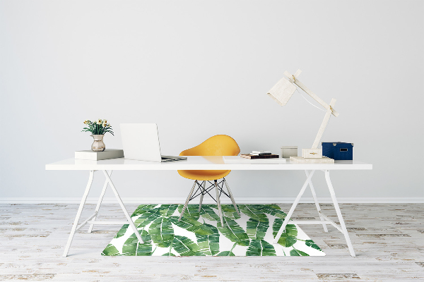 Tapis fauteuil bureau do biura Feuilles exotiques