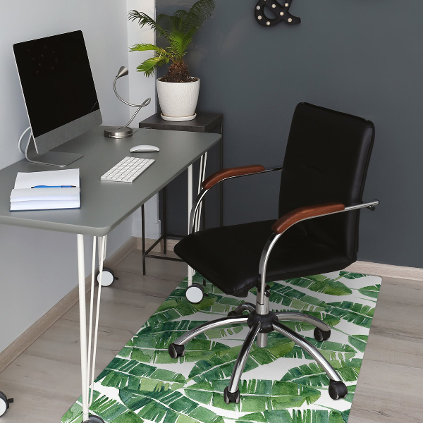Tapis fauteuil bureau do biura Feuilles exotiques